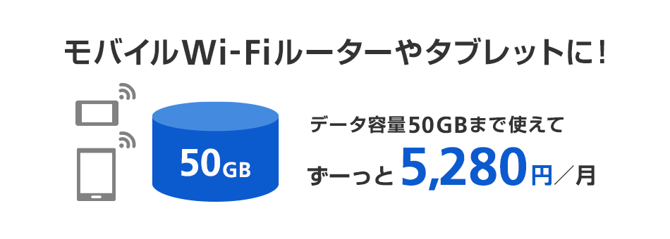 SoftBankポケット型Wi-Fiの50GBプラン