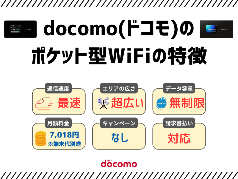 ドコモのポケット型WiFi（法人契約）